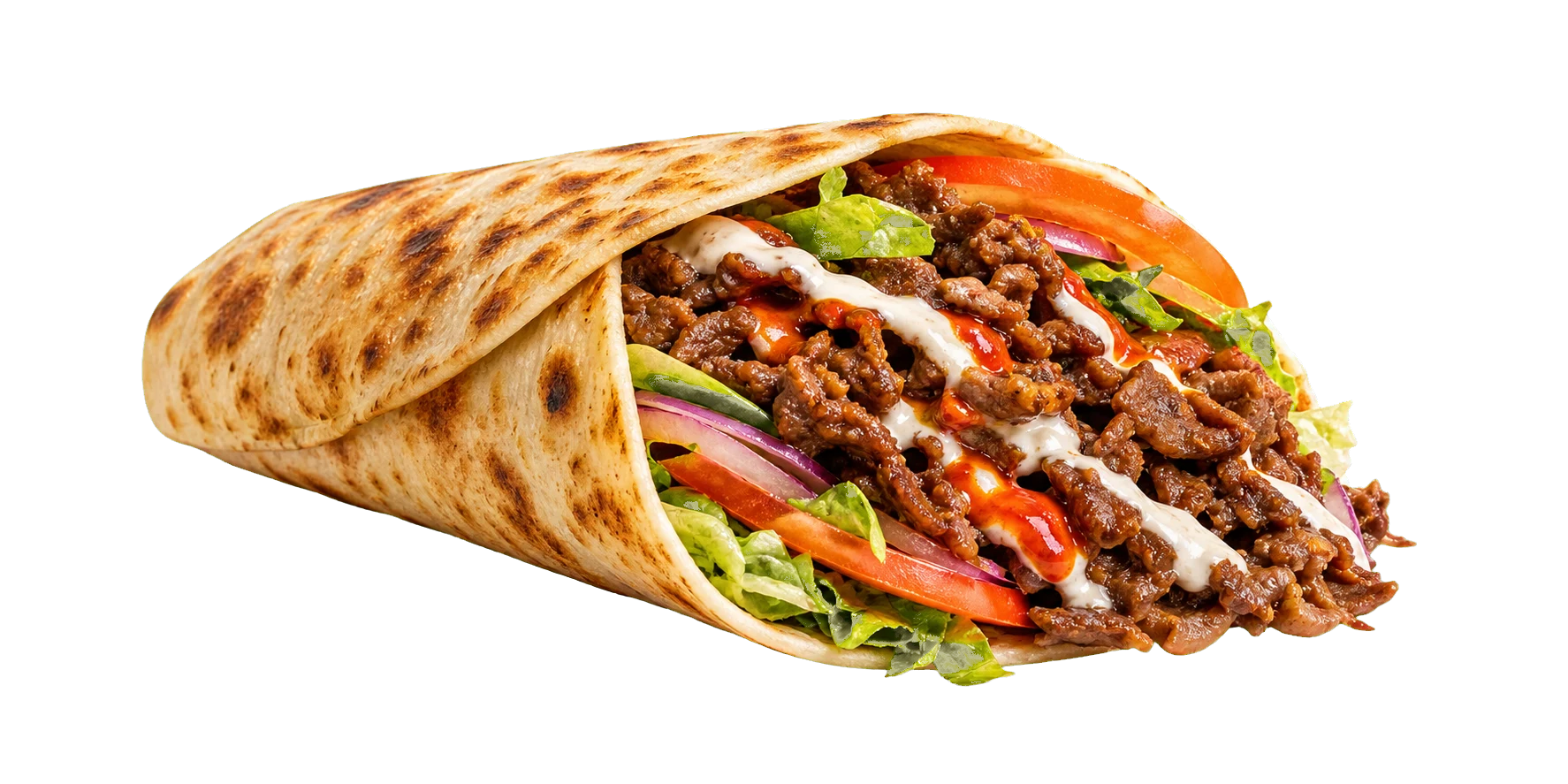 Beef kebab roll